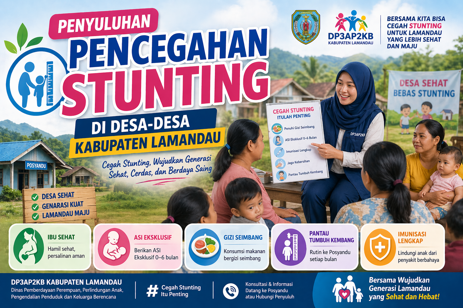 Penyuluhan Pencegahan Stunting di Desa-desa Kabupaten Lamandau
