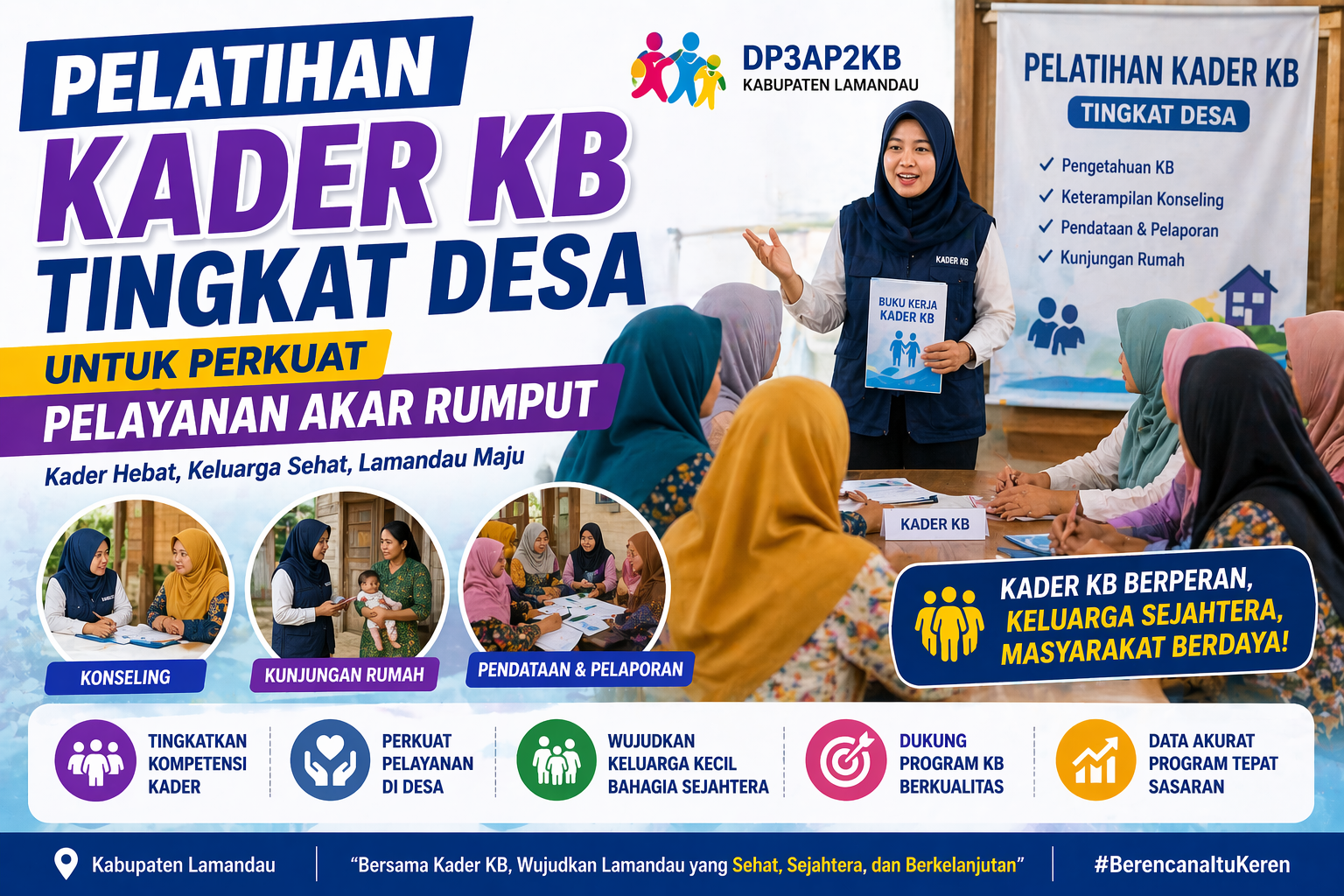 Pelatihan Kader KB Tingkat Desa untuk Perkuat Pelayanan Akar Rumput
